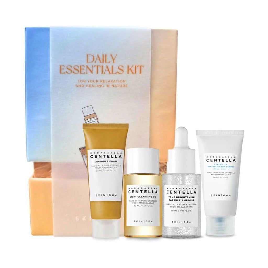 SKIN1004 – Madagascar Centella Daily Essentials Kit
(Set de esenciales diarios para el cuidado de la piel)