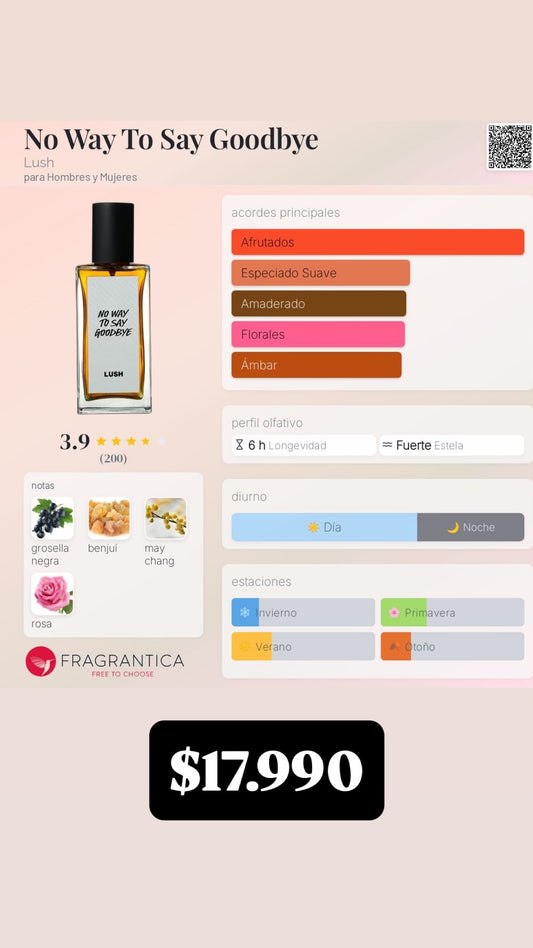 Lush No Way To Say Goodbye 30ml