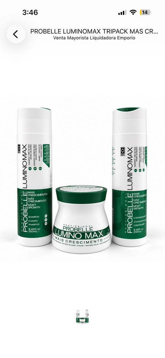 PROBELLE Lumino Max Más Crecimiento Tripack