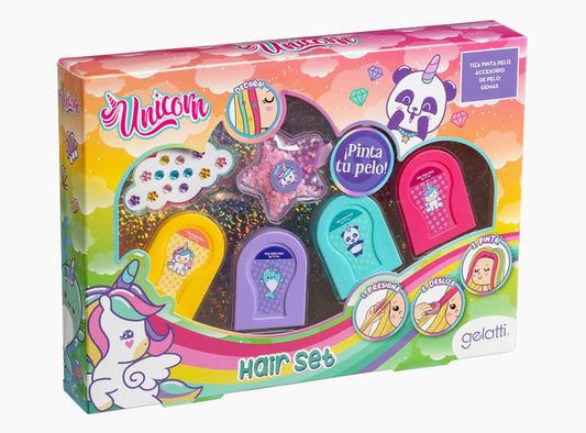 🦄 Hair Set Unicornio Gelatti