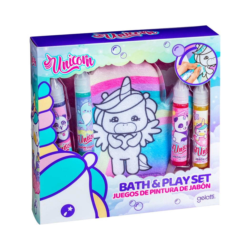 🦄 Bath & Play Set Unicornio Gelatti