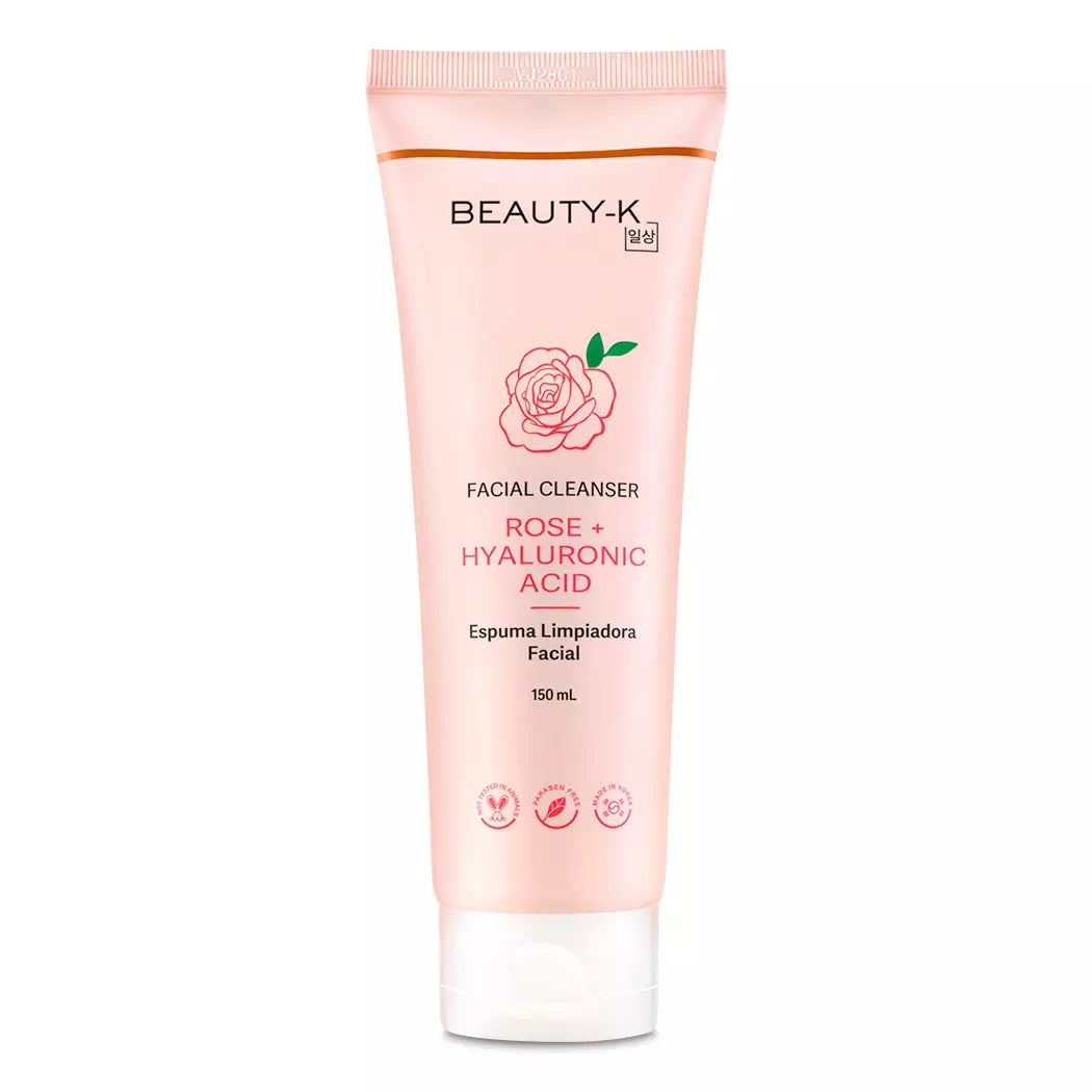 Espuma Limpiadora Facial Beauty-K con Rosa + Ácido Hialurónico