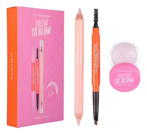 GLAM FACTOR Brow To Glow Set de Cejas