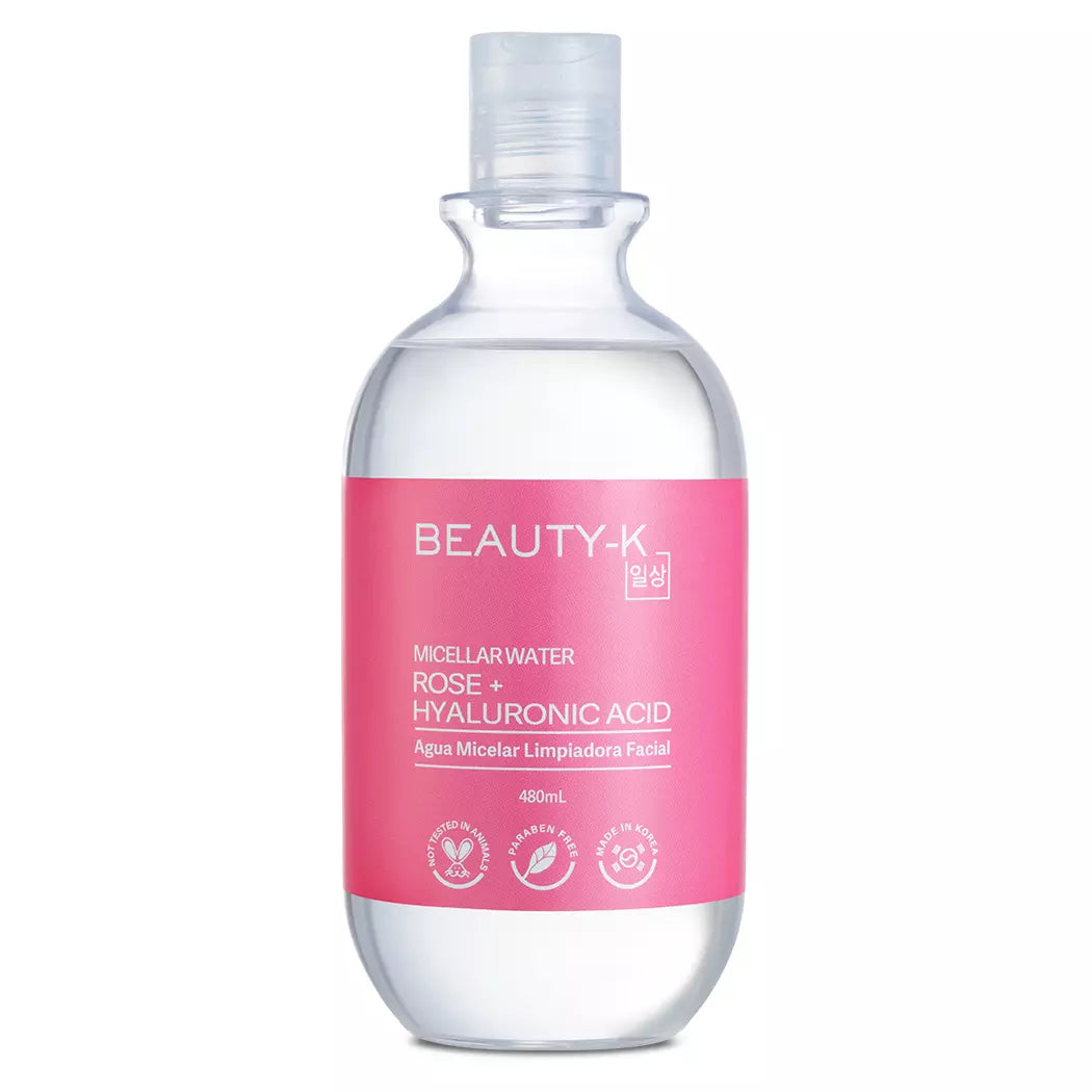 BEAUTY-K Agua Micelar Rose + Hyaluronic Acid 480 ml