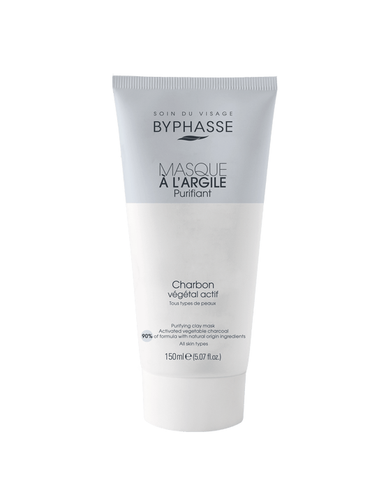 BYPHASSE Mascarilla de Arcilla Purificante con Carbón Vegetal Activo 150 ml